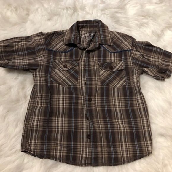 𝅺plaid shirt for 6Y - Picture 4 of 7